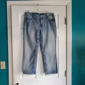 J Jill Authentic Fit Cropped Jeans Size 8 Stretchy EUC